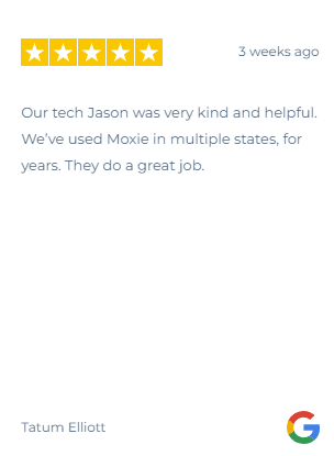 Review highlighting Moxie’s helpful services