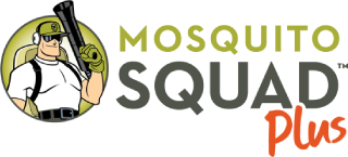 Mosquito Squad pest control company logo with green and black branding.