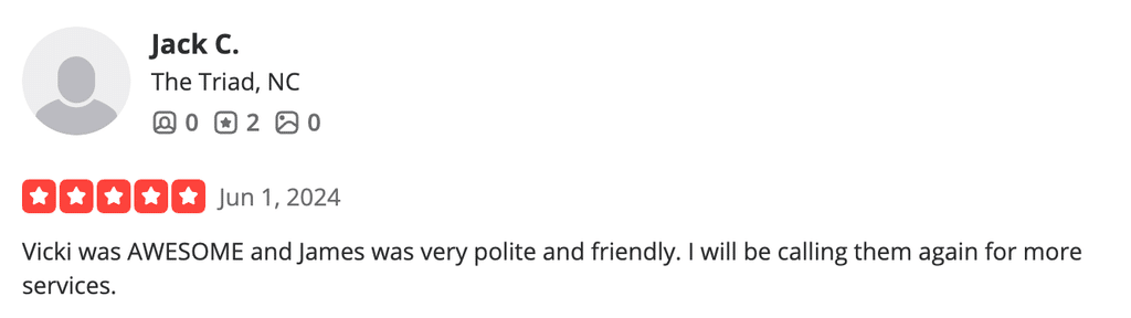 Review highlighting the polite and friendly demeanor of Pest-X’s technicians 