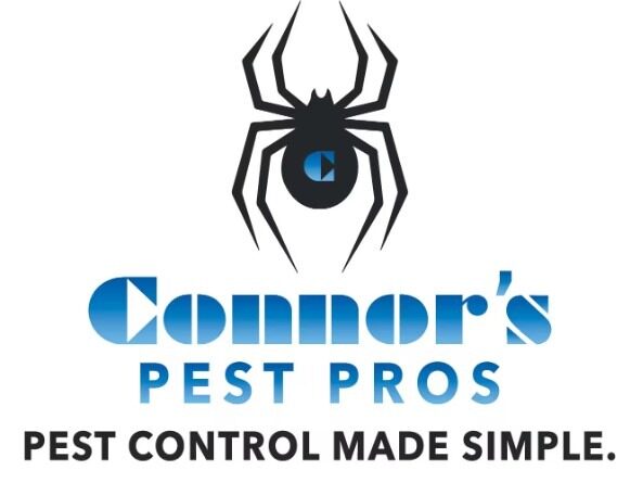 Connor's Pest Pros company logo featuring a black spider above the brand name.