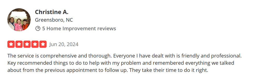 Five-star review from Christine A.