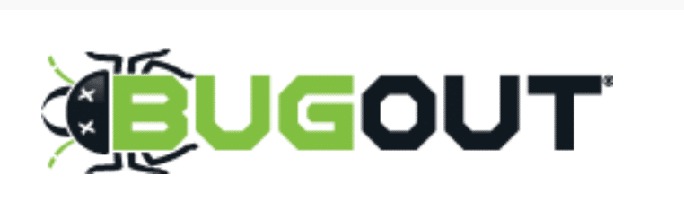 Bug Out pest control logo.